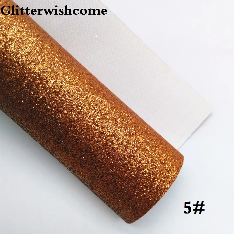 5 Glitterwishcome 21X29 см A4 Размер Vinilo Textil, Vinil Para Lazos, блестящий винил, тонкая блестящая ткань для бантов, GM154A - Цвет: 5