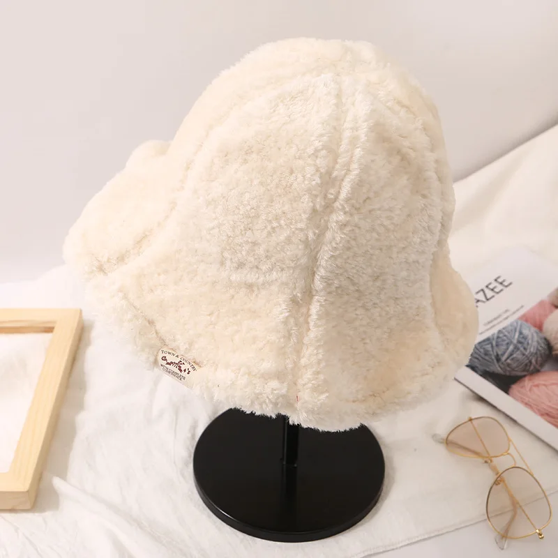 2019 корейская зимняя Панамка для женщин Новая Толстая плюс бархат Боб Дамы