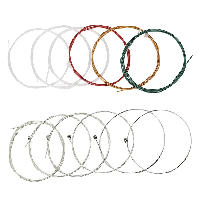 

1 шт., сменные радужные Струны для акустической гитары 0,010-0,047 и 1 шт.