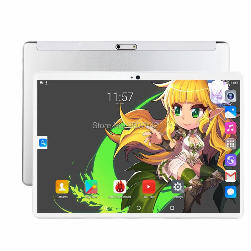 6 + 64 ГБ 10 дюймовый планшет компьютер 3g Android 9 0 Octa Core супер таблетки Ram 6GB Rom Гб Wi Fi gps 1