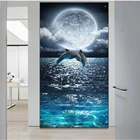 Большой 5d DIY Краски Diamond яркая луна Алмазная вышивка прыжки Дельфин полный квадратные Стразы мозаичная декоративная картина Краски ing Декор