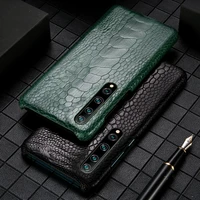 genuine leather natural ostrich feet phone case for xiaomi 10 pro mi9 mi 8 max3 mix3 cover for xiaomi redmi note 8 note 7 note 6