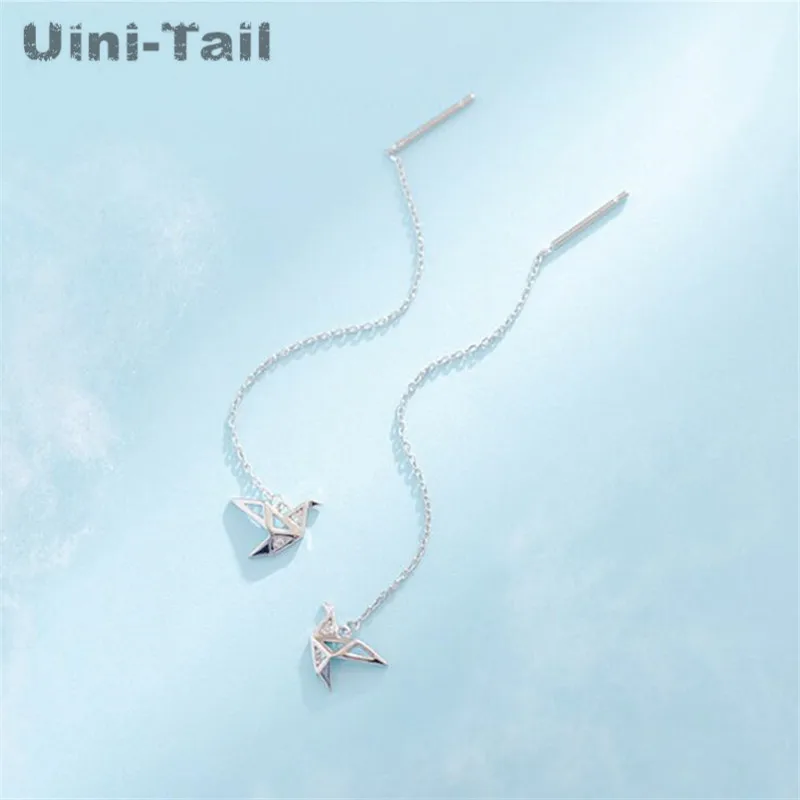 Uini-Tail горячий новый продукт 925 Стерлинговое серебро милая тысяча бумажных кранов
