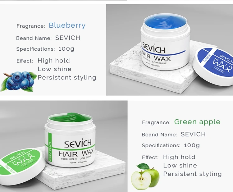 Sevich 100g Hair Hold Hair Gel Wax For Men 4 Type Refreshing and Long lasting Hair Balsam Hair Wax For Hair Styling Edge Control