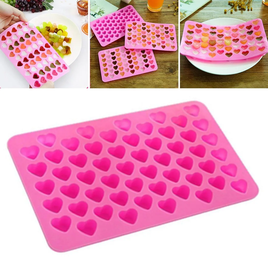 

Easy Clean Silicone Ice Tray Heart Shape Ice Cream Mold Ice Mould Jelly Mold