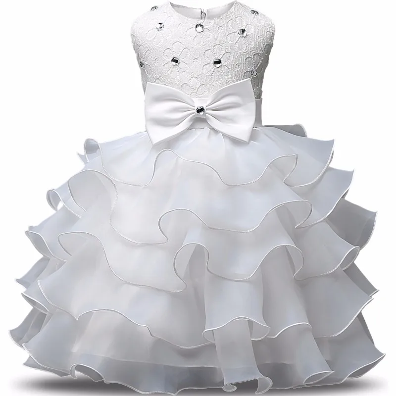 

Toddler Girls Baby Clothing Dress for Girl Lace Christening Gown Tutu Fluffy White Baptism Clothes Party Infant Dresses Vestido