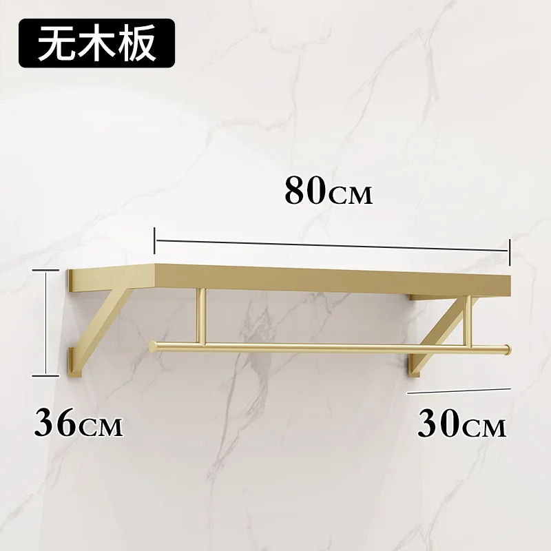 

Men Women Clothing Store Wall Hanger Wall-Mounted Clothes Display Shelf Children's Clothing Store Wall Decoration Golden Shelf