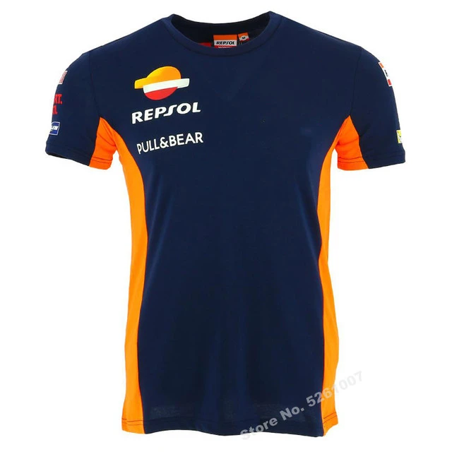 Moto gp 93 гоночная футболка Repsol мотоциклетная рубашка поло мужская с коротким