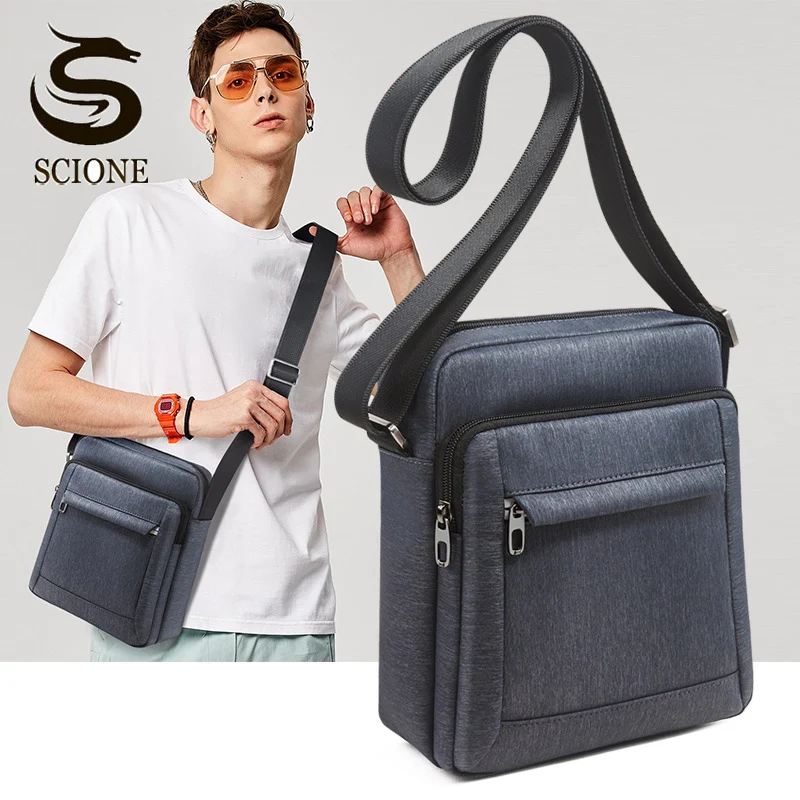 Деловая сумка мессенджер для мужчин водонепроницаемые сумки через плечо из