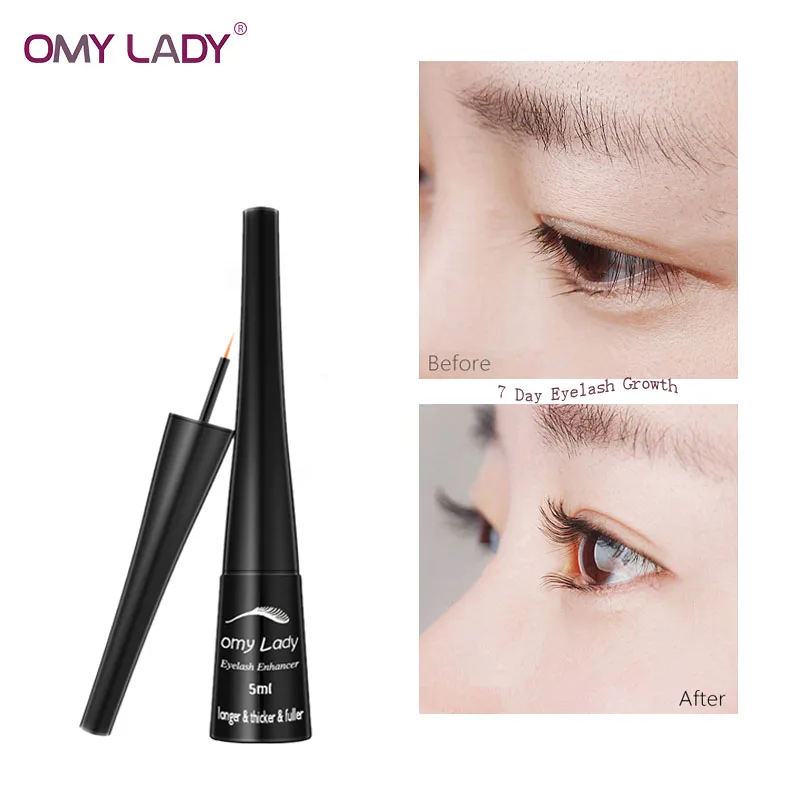 Сыворотка для роста ресниц OMY LADY жидкий усилитель с гиалуроновой кислотой