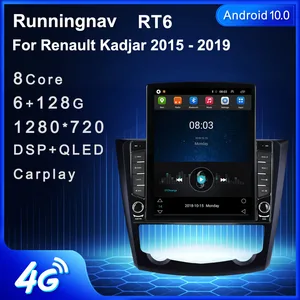 Автомобильная Мультимедийная система, автомагнитола под управлением Android 9,7, с экраном 10,1 дюйма, с видеоплеером, GPS и RDS Навигатором, для Renault Kadjar 2015, 2016, 2017, 2018, 2019
