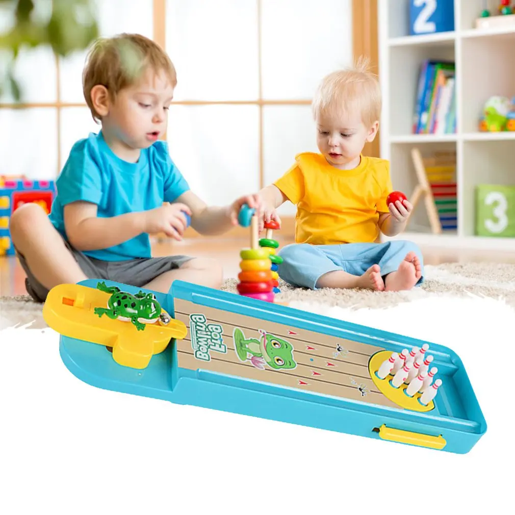 Детская настольная игра головоломка Интерактивная креативная мини для боулинга