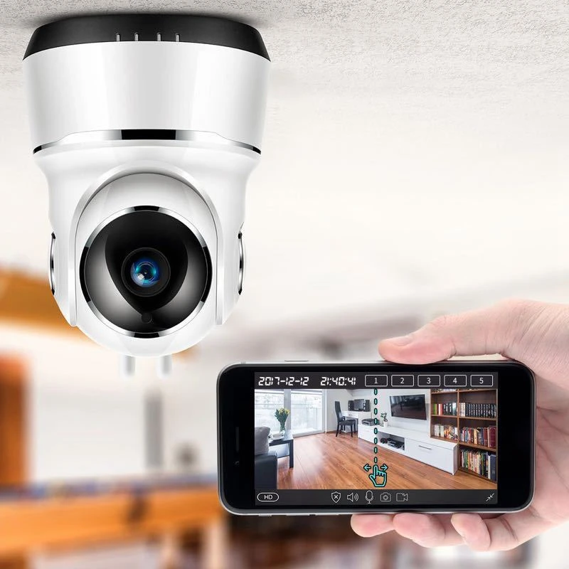 

WiFi Camera 1080P HD Indoor Monitor, Baby Monitor Remote Control, Night Vision, Motion Monitoring EU Plug