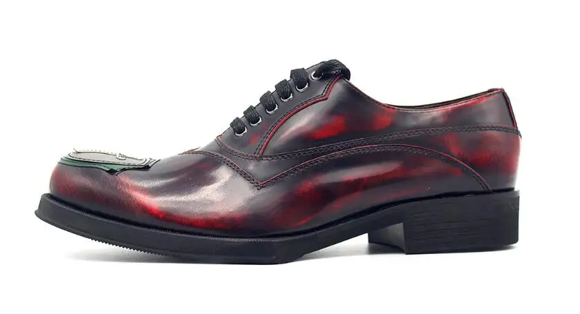 

Мужские туфли-оксфорды из натуральной кожи, на шнуровке