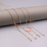 1pcs fine pure au 750 18k yellow white gold chain women wheat link necklace 18inch 1 9 5g