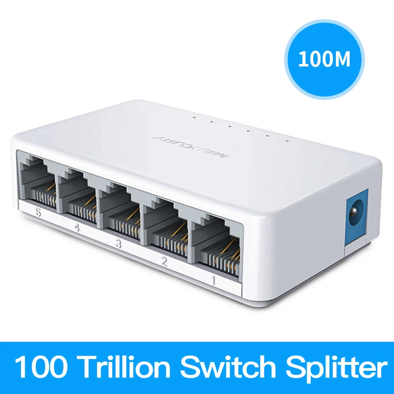 10/100M сетевой коммутатор концентратор 5 Порты и разъёмы Lan Ethernet RJ45 переключатель