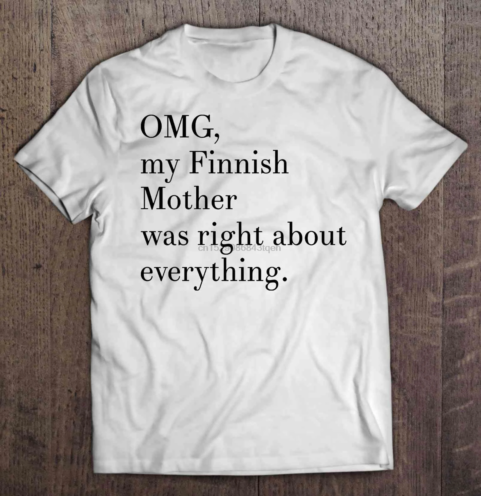 Мужская смешная футболка модная OMG моя финская мама была права обо всем женская