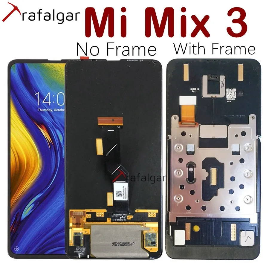 Для Xiaomi mi x 3 ЖК-дисплей кодирующий преобразователь сенсорного экрана в сборе с рамкой mi X3 AMOLED дисплей для Xiaomi mi x 3 ЖК-экран