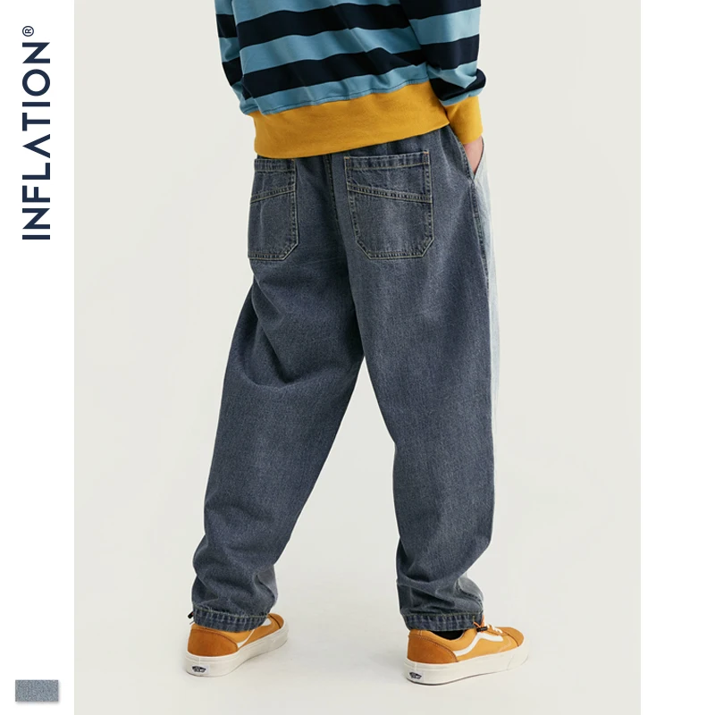 Инфляция дизайнерские модные мужские шорты свободные джинсы с дырками на