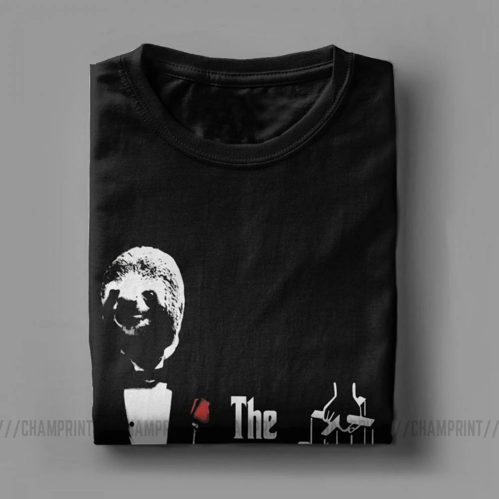 Мужские футболки Ленивец с пародией крестного отца смешные смешным юмором и