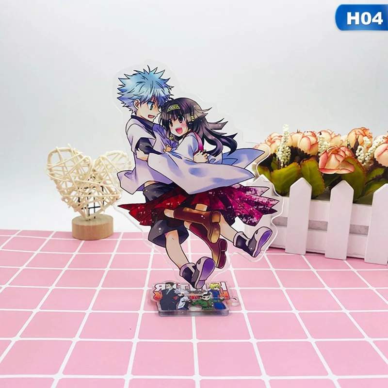 

Anime HUNTERxHUNTER Gon Killua Irumi Kurapika Double Side Acrylic Stand Figure Desktop Decoration Model Toy Activities Ornaments