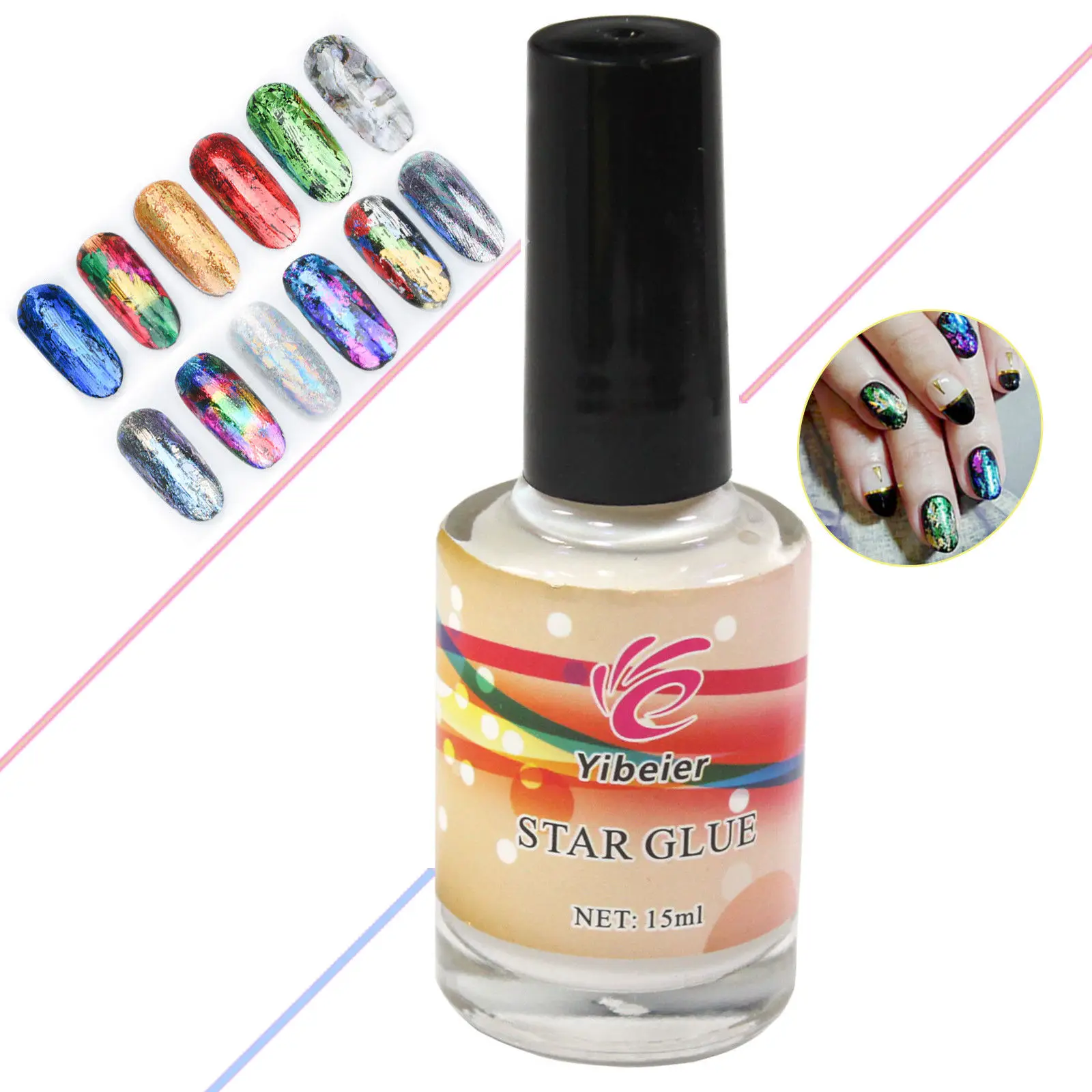 Клей для дизайна ногтей Anmas Rucci 15 мл фольги наклейки накладные ногти клей Star|Клей