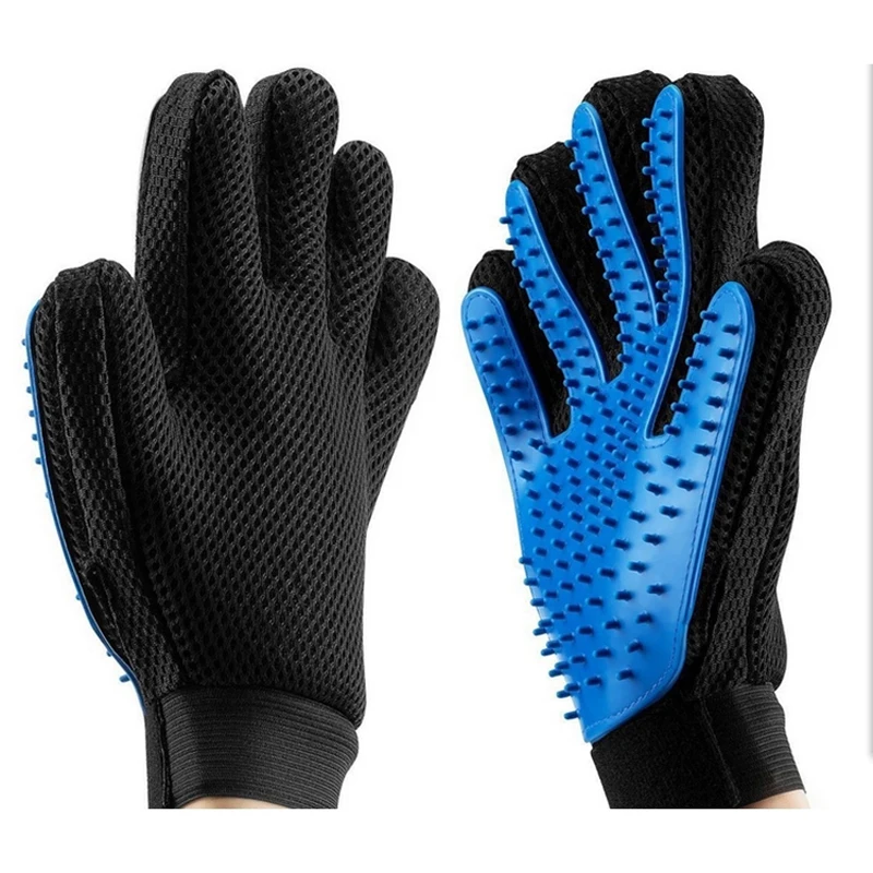 Силиконовая щетка для шерсти собак расческа перчатка очистки домашних питомцев