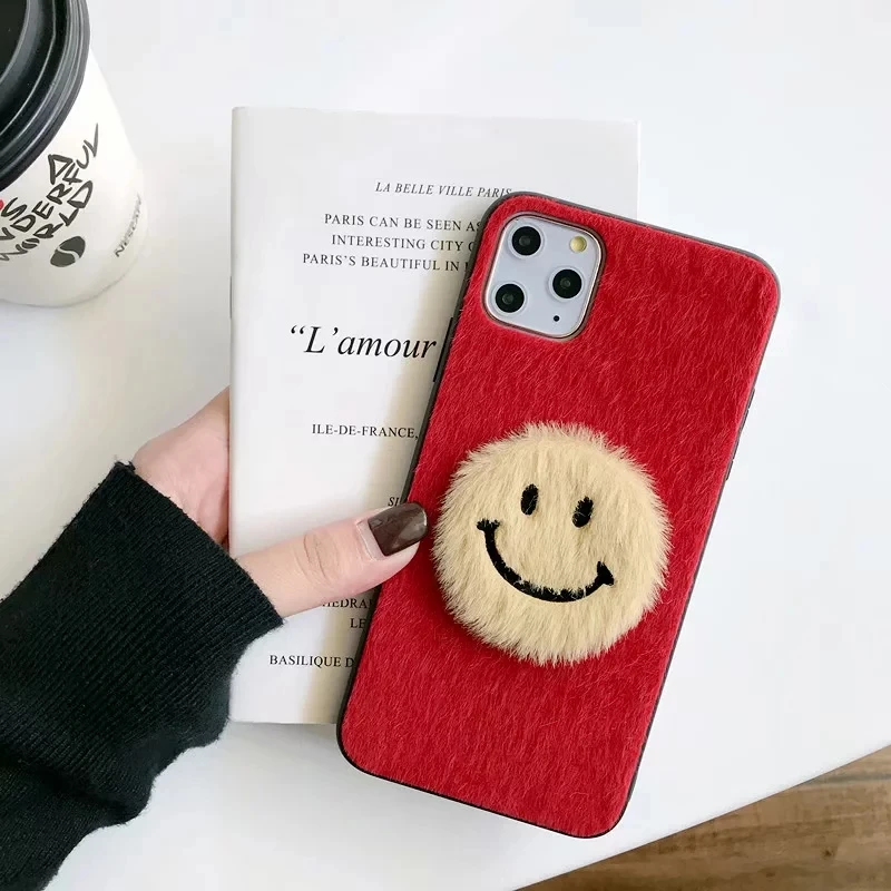 Чехол DIY для samsung Galaxy S8 S9 S10 Plus E Lite Note 9 10 Pro M10 чехол зимний теплый плюшевый защитный