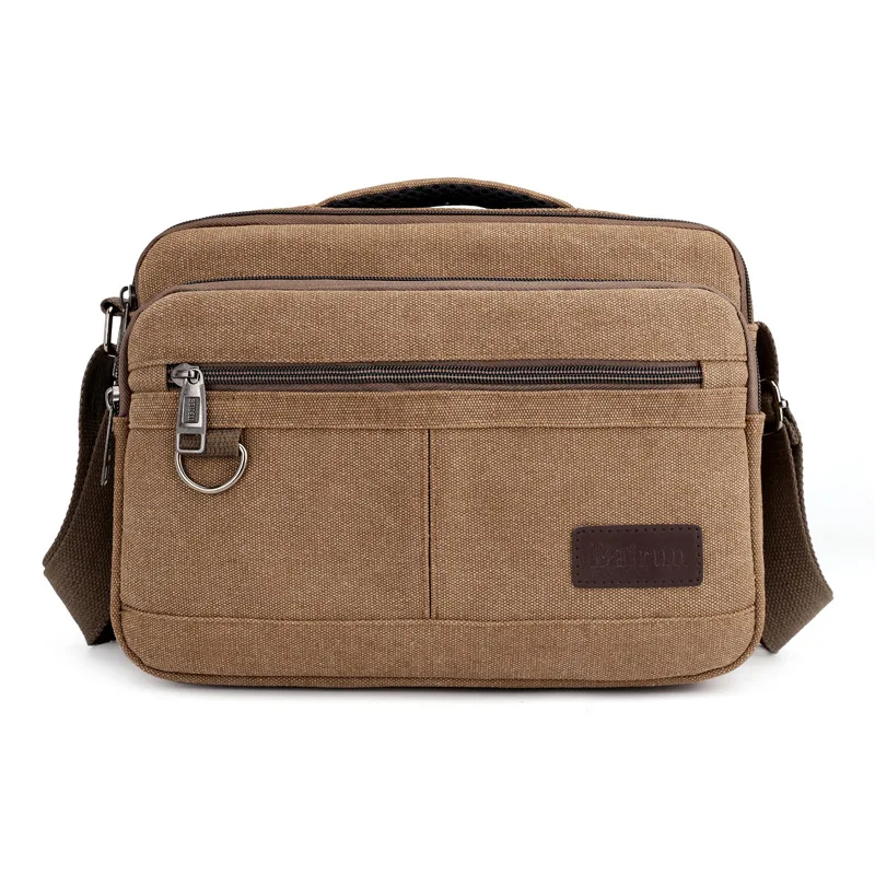 Weysfor Vogue Messenger Bag for Men Vintage Water Resistant Waxed Crossbody bags Briefcase Padded Shoulder Bag for Male Handbag