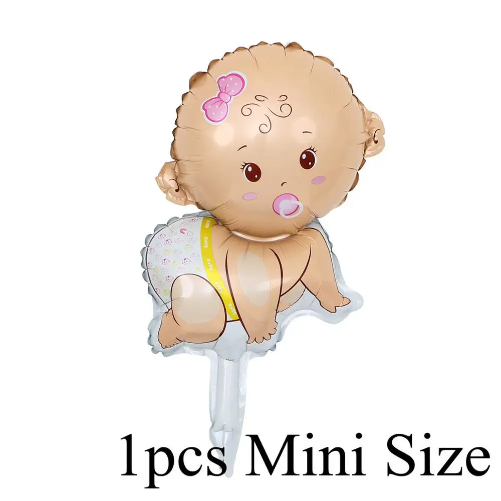 1pcs as the picture 5 шт./лот мини малыш душ мальчики девочки праздник украшения из фольги шары коляска гелиевые шары день рождения поставки globos - Цвет: 1pcs as the picture