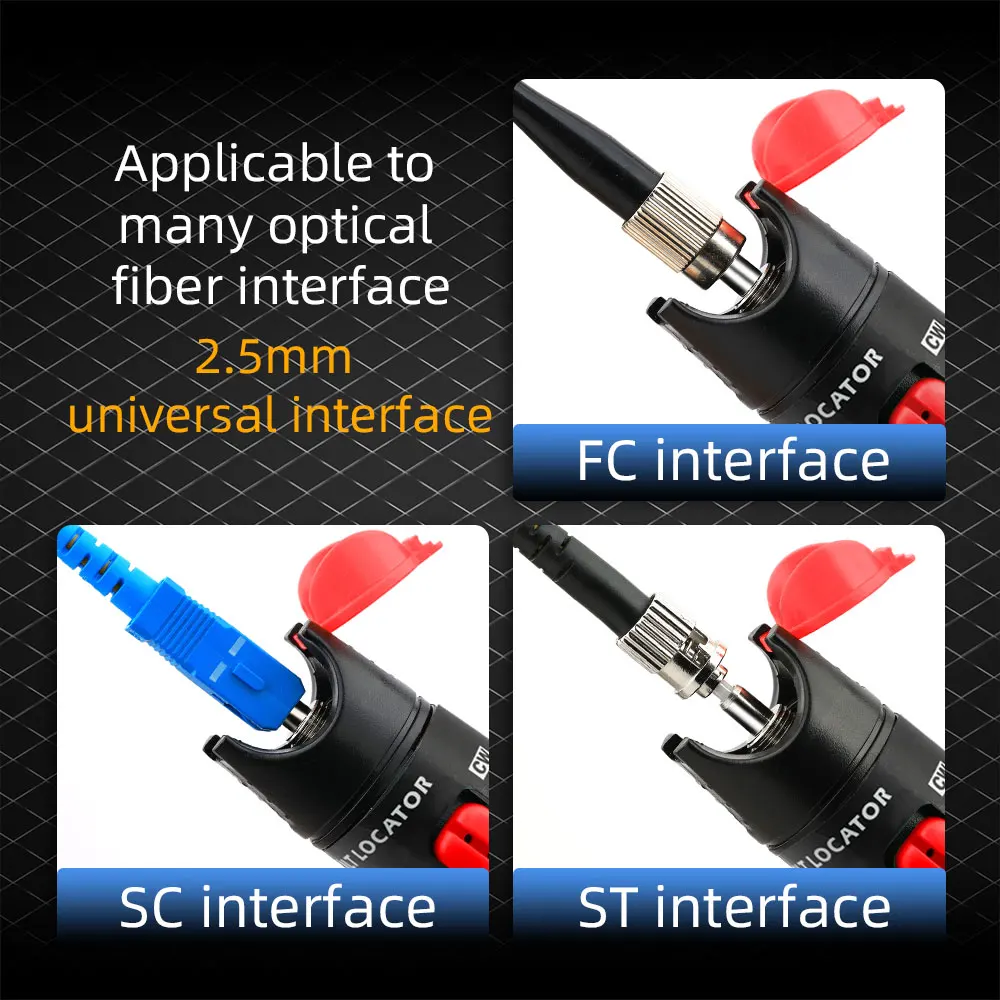VLF  50MW Visual Fault Locator FTTH  Pen Type Fiber  Optic Cable Tester Tool