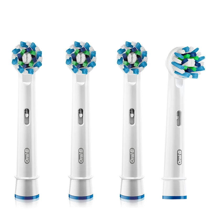 Оригинальная Сменная головка для щетки Oral B EB50 EB20, сменные зубья, белая щетка с вращением, чистые зубы, 4 шт.