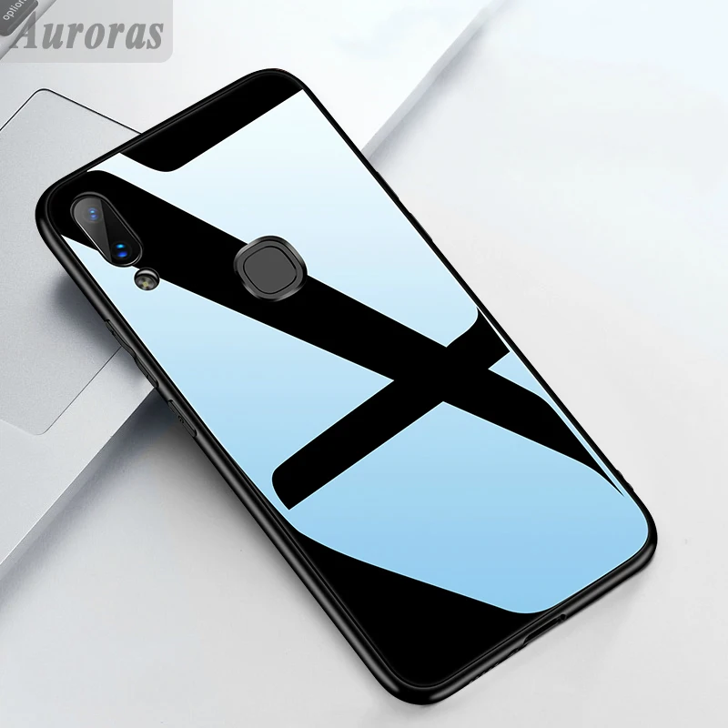 Auroras КРЫШКА ДЛЯ VIVO Y93 из закаленного стекла с мягкой рамкой Противоударная задняя