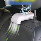 Магнитный вентилятор для автомобиля, тихий вентилятор без беспроводной зарядки, регулируемый 3 скорости, универсальный автомобильный вентилятор для заднего сиденья