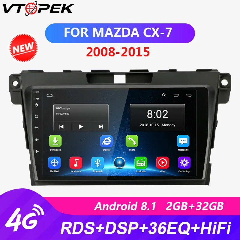2 + 32G Android автомобильное радио для Mazda CX7 CX-7 CX 7 ER 2008-2015 RDS DSP сенсорный экран 4G WIFI