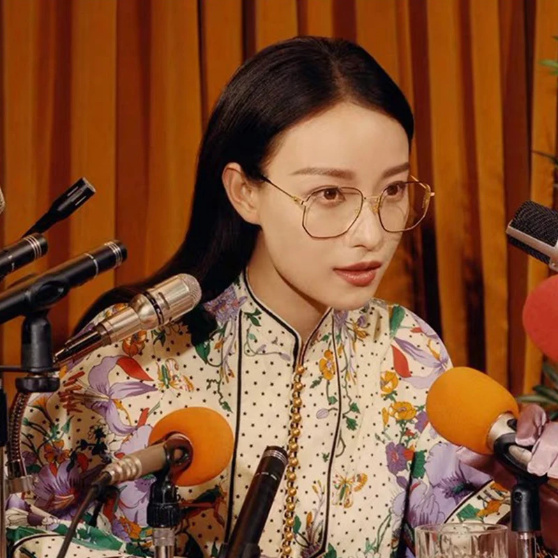 Тонкие металлические очки с синим светом женские роскошные Брендовые уникальная