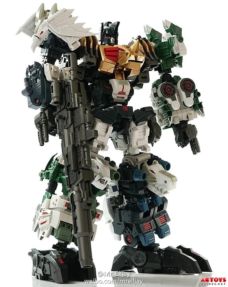 Экшн-Фигурка-трансформер 6 в 1 Fansproject FPJ Fans Project Saurus Ryu-Oh Dinokings комбайнер набор из |