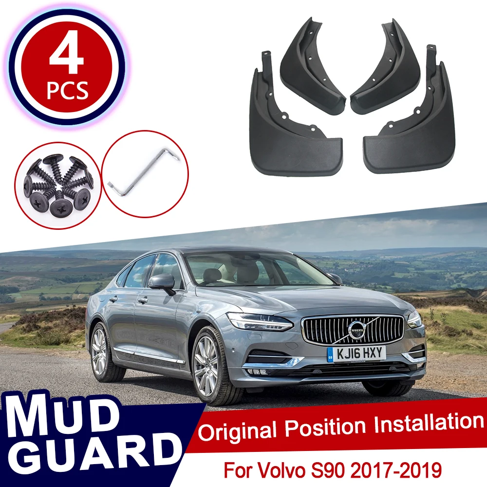 4 шт. в наборе для Volvo S90 2017 2018 2019 Автомобильные Колесные Брызговики передние