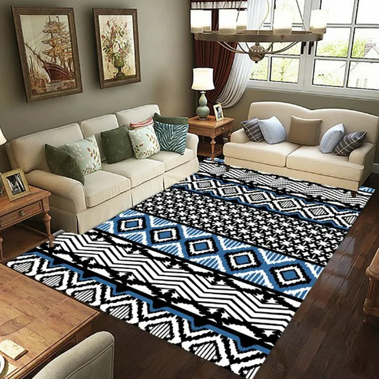 

Retro Geometry Fashion Soft Flannel 3D Printed Rugs Mat Rugs Anti-slip Large Rug Carpet Home Decoration Drop Shipping 02