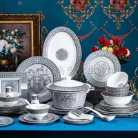 gift box for luxury european 58 western style ceramic tableware bone porcelain plate