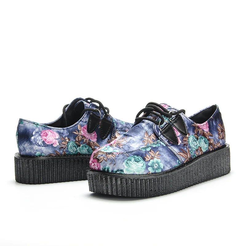 Fujin/Брендовая женская обувь на толстой мягкой подошве с розами Обувь плоской
