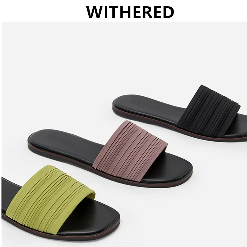 

Jenny&Dave Slippers Women Fashion Blogger England Style Colorful Summer Beach Slippers Women Shoes Woman Shoes Women Flat Shoes