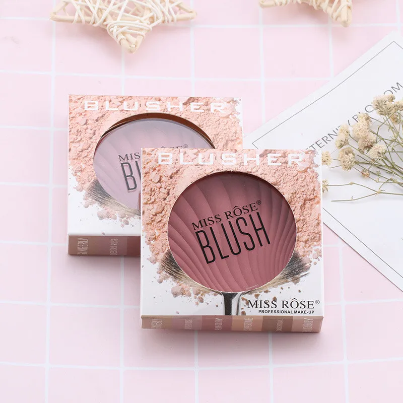 

MISS ROSE Professional 6 Colors Blush Contour Shadow Palette peach powder makeup Face Mineral Pigment Blusher Blush Powder