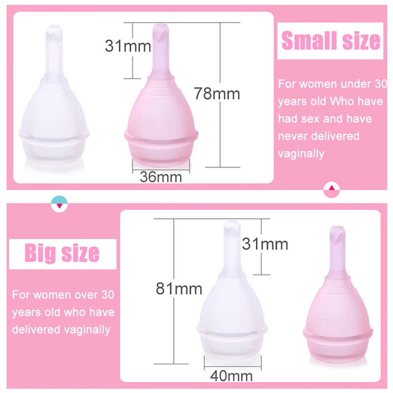 

Medical Grade Silicone Menstrual Cup Anti-Side Leakage with Drain Valves Period Cups Certification Feminine Hygiene Product