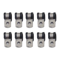 10 pcs garden mist spray cable clips pipe clamps for 38 inch misting tubes applied for 9 52mm high pressure tubes