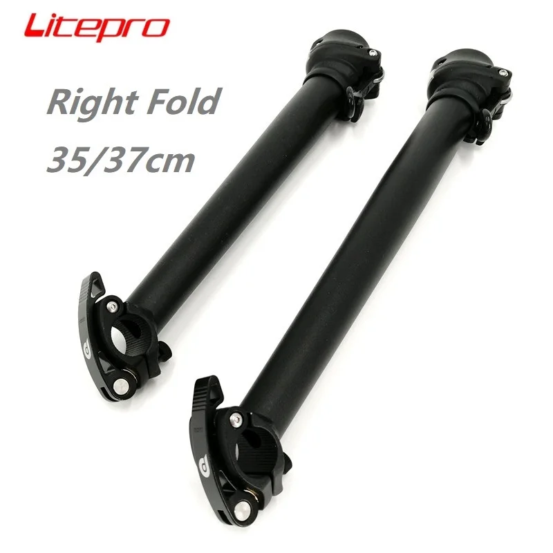 

Litepro Folding Bike Stem 35cm 40cm Aluminum Alloy Outward Folding Stem Handlebar 25.4mm Fork 28.6mm BMX Bicycle Part