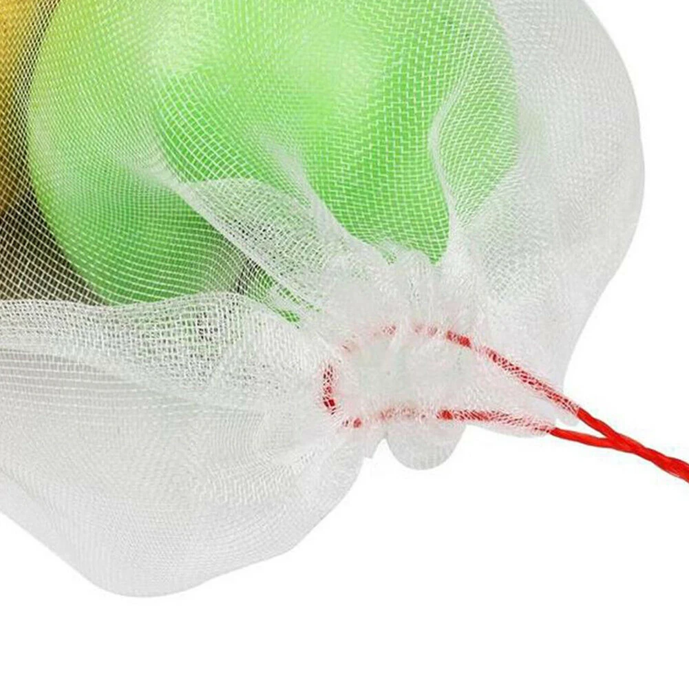 

50PCS Fruit Net Bags Agriculture Garden Vegetable Protection Mesh Insect Growing Cycle Bag For Fruits Proof Plant Support