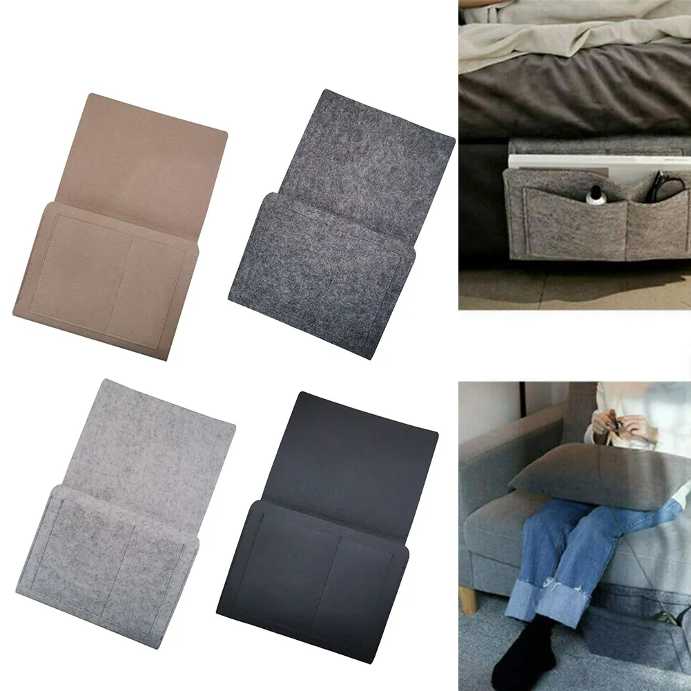 

Caddy Bedside Storage Bag Hanging Bag Felt Pocket Organizer Book Holder