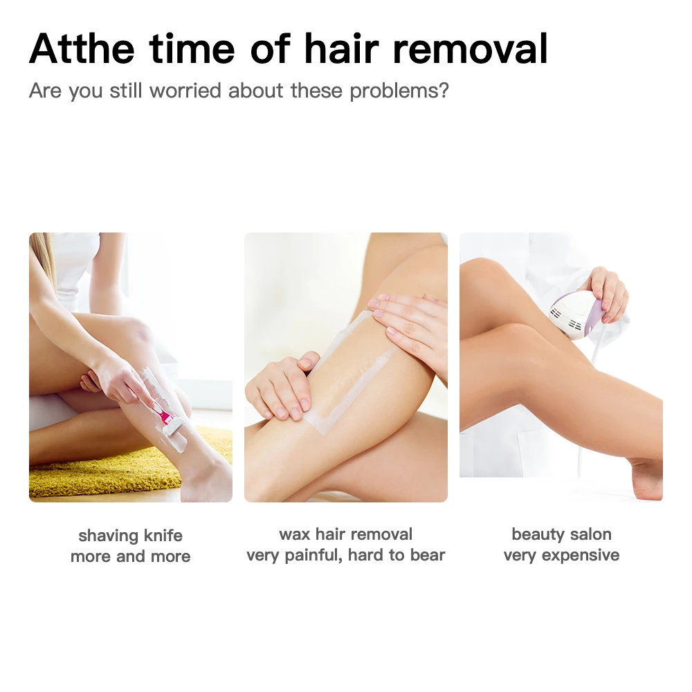 Фотоэпилятор IPL лазерная эпиляция для перманентного удаления волос 600000 вспышек