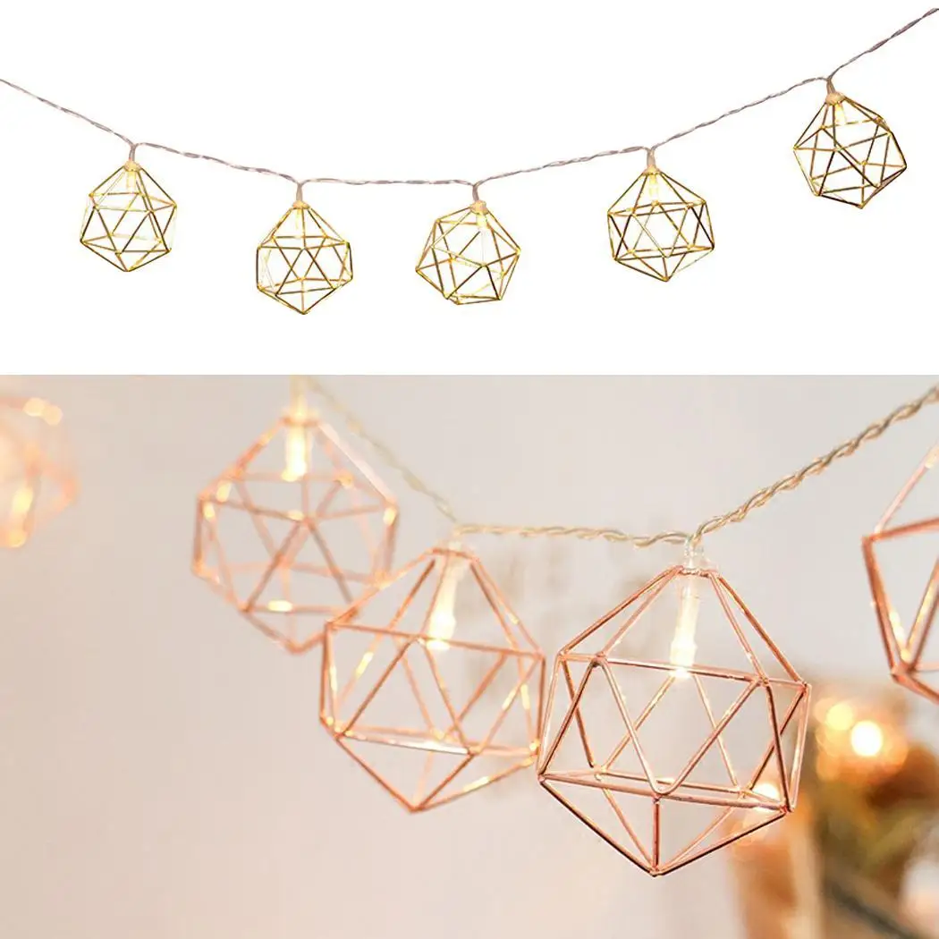 Энергосберегающие геометрические формы светодиодный гирлянды 5 Вт 1 м 10 шт 3 х АА